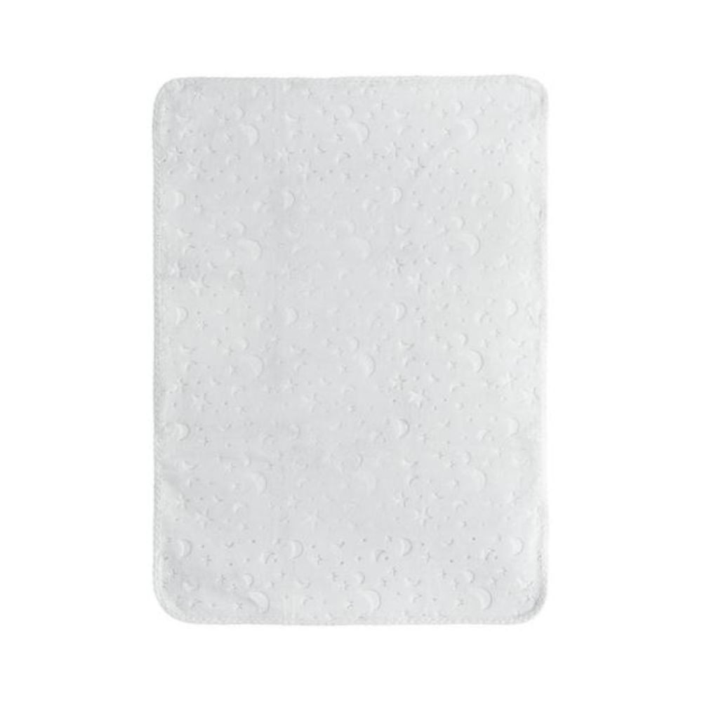 Paturica pentru bebelusi, Lorelli Twinkle, material moale, model decorativ in relief, 80 x 110 cm, Grey