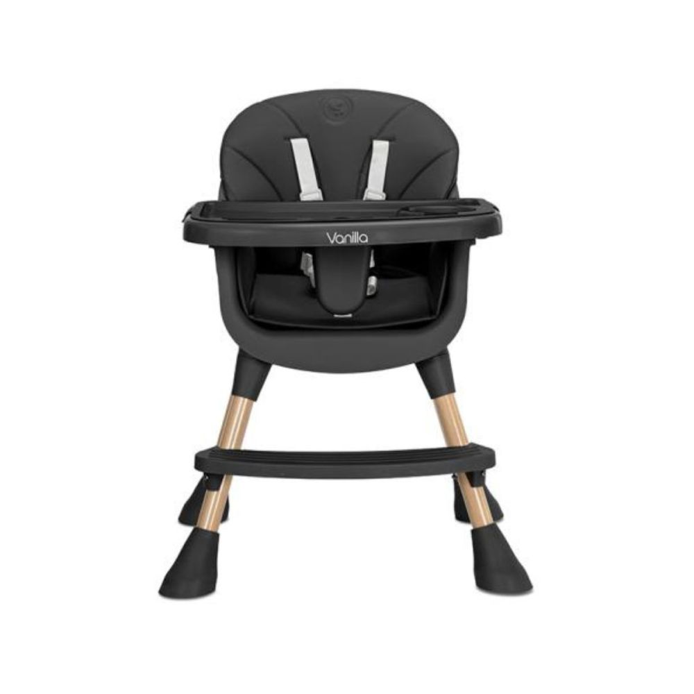 Scaun inalt de masa, Lorelli Vanilla, 3 in 1, Black