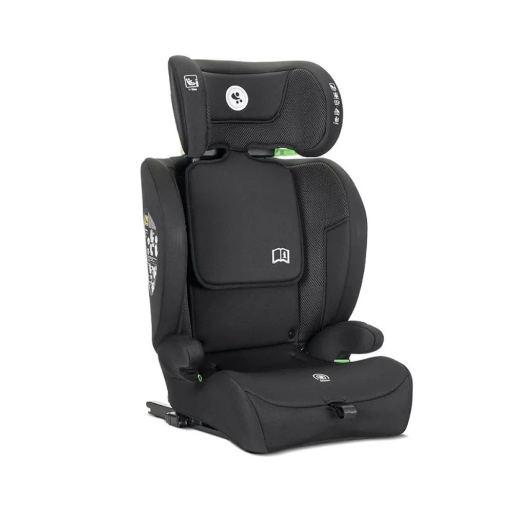 Scaun auto, Lorelli Rio, Isofix cu Top Tether, I-Size, 76-150 cm, Black