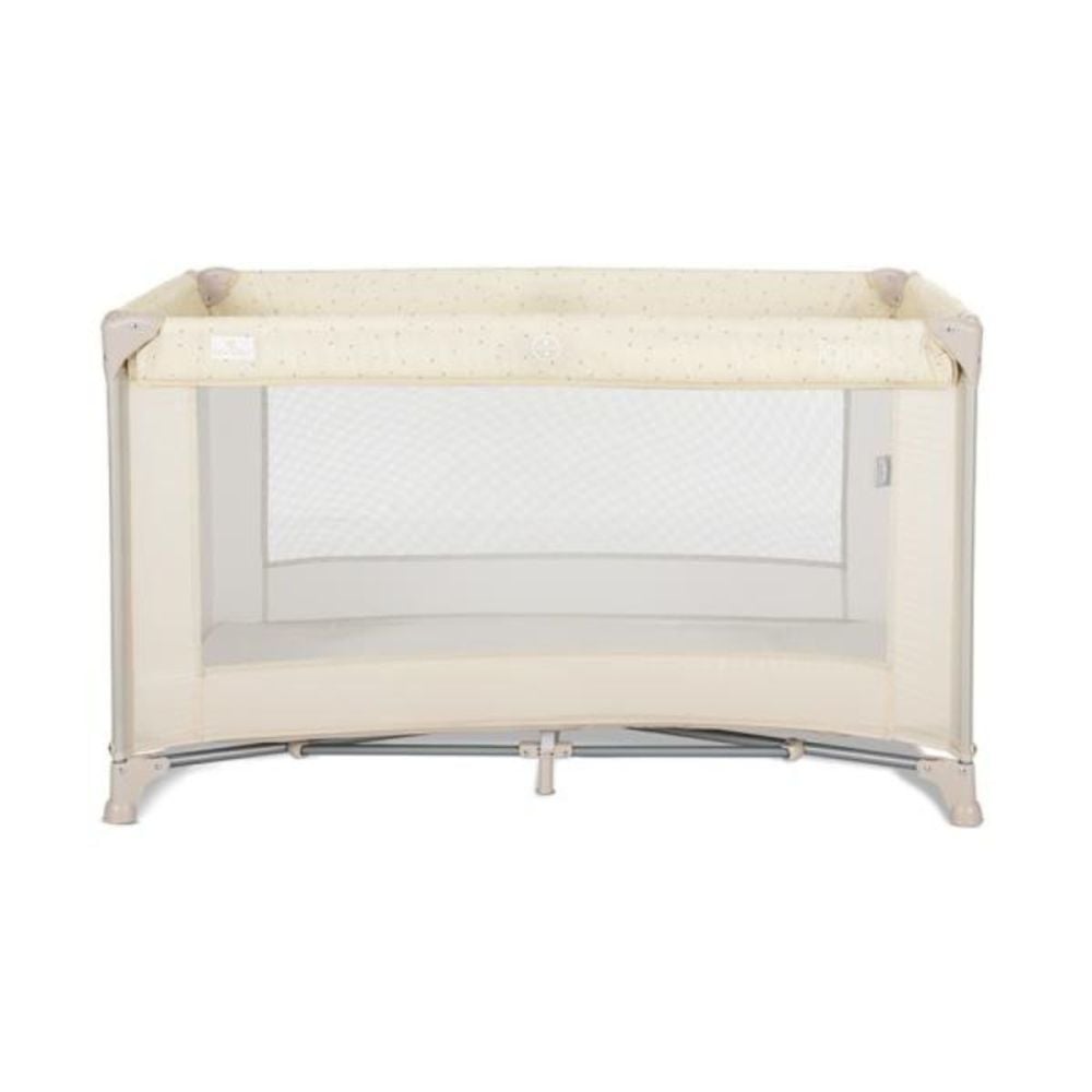 Patut pliabil, Lorelli Torino, 1 nivel, cu saltea inclusa si usa laterala cu fermoar, Beige