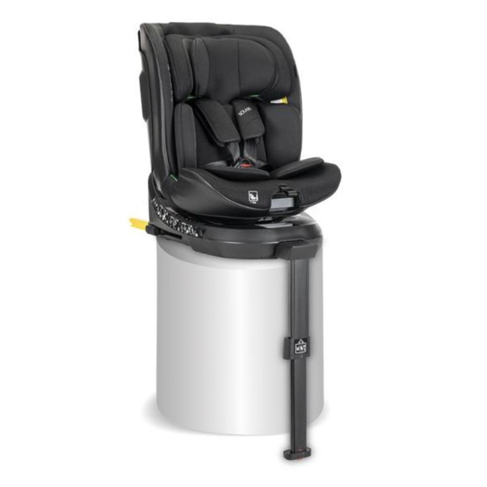Scaun auto, Lorelli Solaris, I-Size, Isofix, picior de sprijin, rotativ 360, 40-150 cm, Black