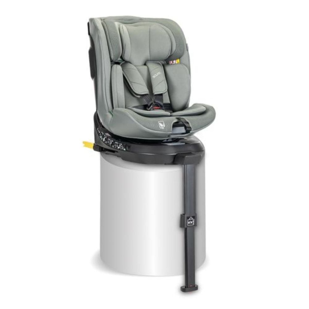 Scaun auto, Lorelli Solaris, I-Size, Isofix, picior de sprijin, rotativ 360, 40-150 cm, Green