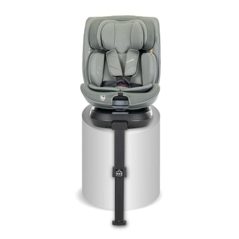 Scaun auto, Lorelli Solaris, I-Size, Isofix, picior de sprijin, rotativ 360, 40-150 cm, Green