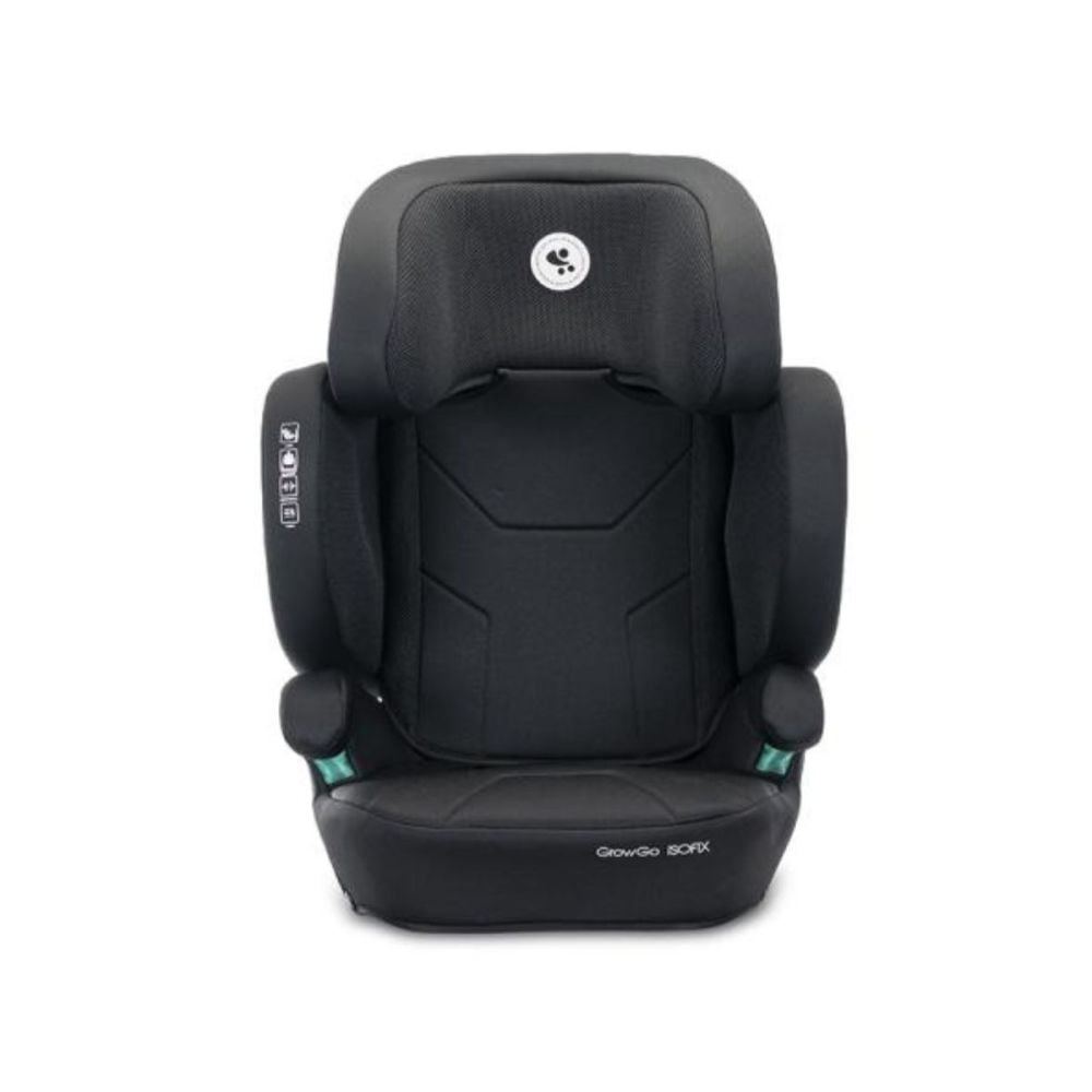 Scaun auto, Lorelli Growgo, Isofix, pliabil, protectii laterale extensibile, spatar reglabil, tetiera reglabila, 100-150 cm, Black