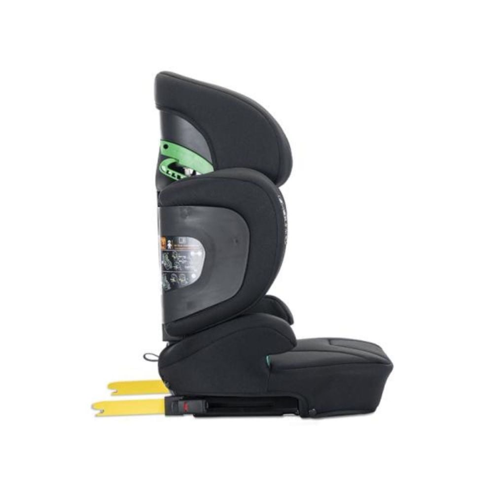 Scaun auto, Lorelli Growgo, Isofix, pliabil, protectii laterale extensibile, spatar reglabil, tetiera reglabila, 100-150 cm, Black