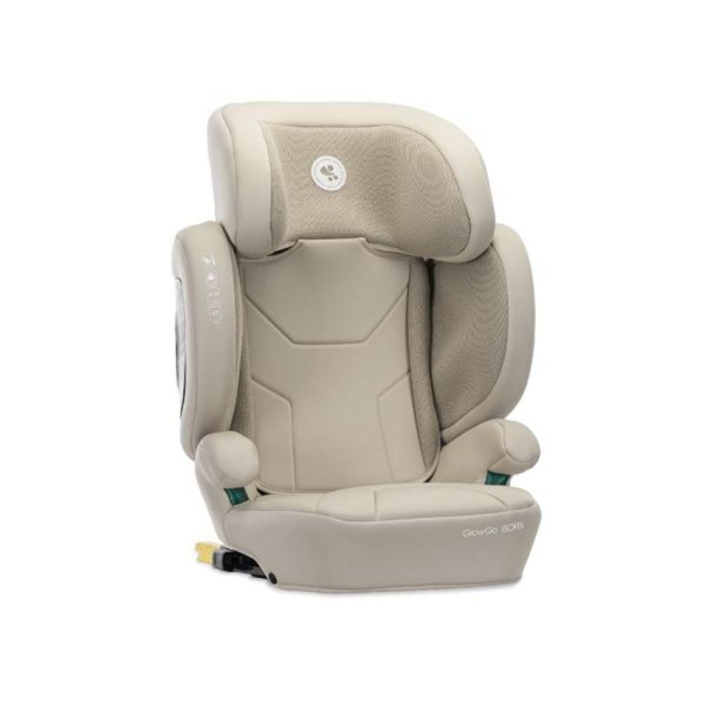 Scaun auto, Lorelli Growgo, Isofix, pliabil, protectii laterale extensibile, spatar reglabil, tetiera reglabila, 100-150 cm, Beige