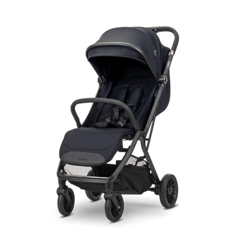 Carucior pentru copii, Lorelli Calista, pliere automata, cadru aluminiu, pana la 22 kg, Black