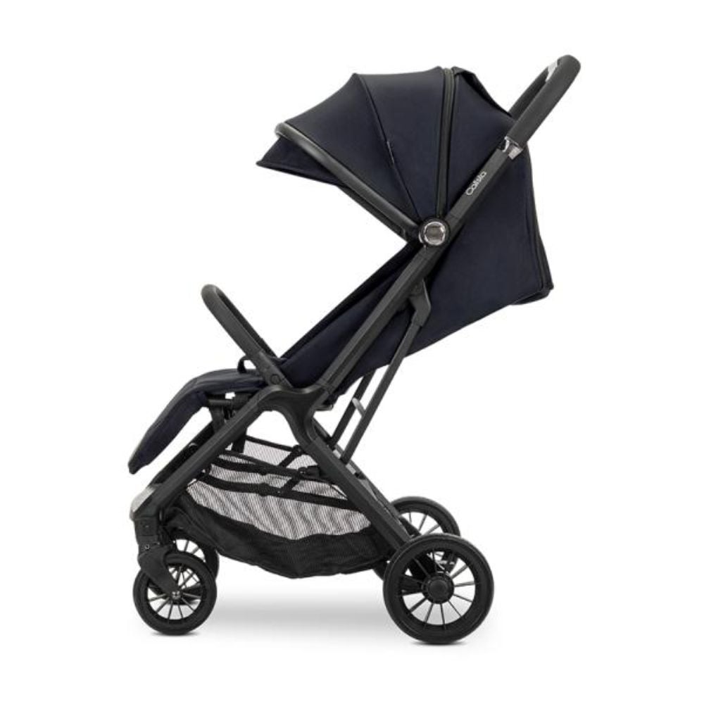 Carucior pentru copii, Lorelli Calista, pliere automata, cadru aluminiu, pana la 22 kg, Black