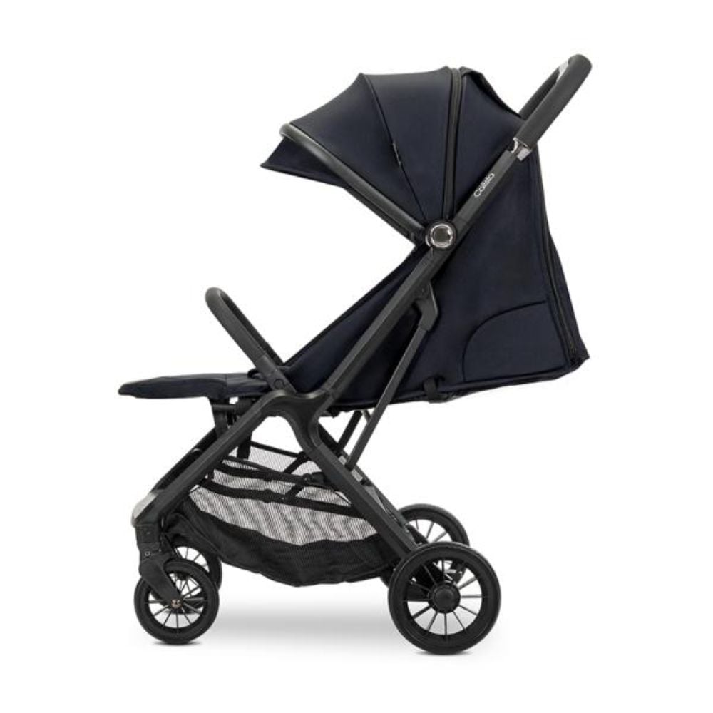 Carucior pentru copii, Lorelli Calista, pliere automata, cadru aluminiu, pana la 22 kg, Black
