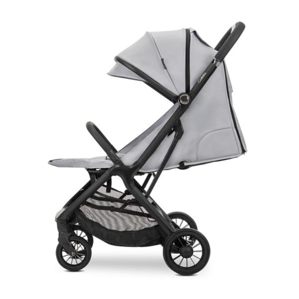 Carucior pentru copii, Lorelli Calista, pliere automata, cadru aluminiu, pana la 22 kg, Grey