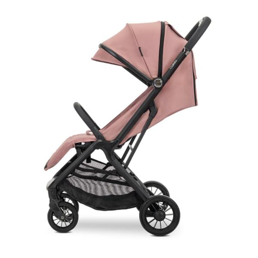 Carucior pentru copii, Lorelli Calista, pliere automata, cadru aluminiu, pana la 22 kg, Pink