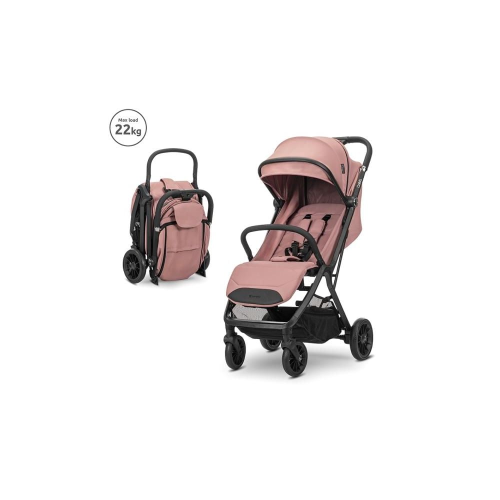 Carucior pentru copii, Lorelli Calista, pliere automata, cadru aluminiu, pana la 22 kg, Pink