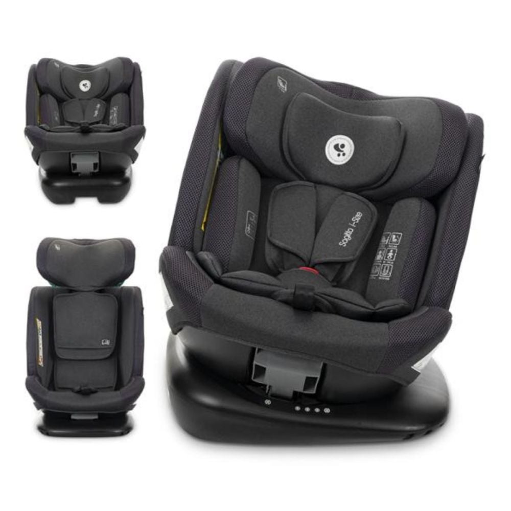 Scaun auto, Lorelli Sagitta, I-Size, rotativ 360, protectie SPS, 40-150 cm, Black