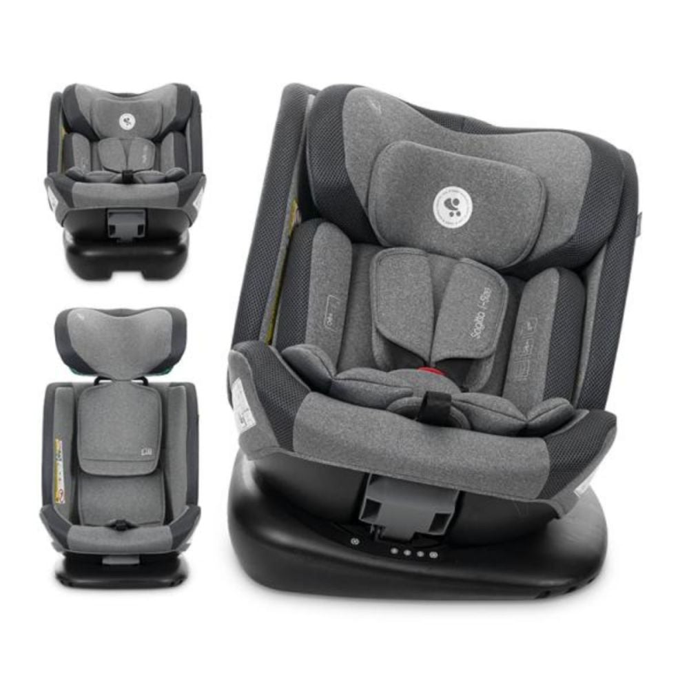 Scaun auto, Lorelli Sagitta, I-Size, rotativ 360, protectie SPS, 40-150 cm, Grey