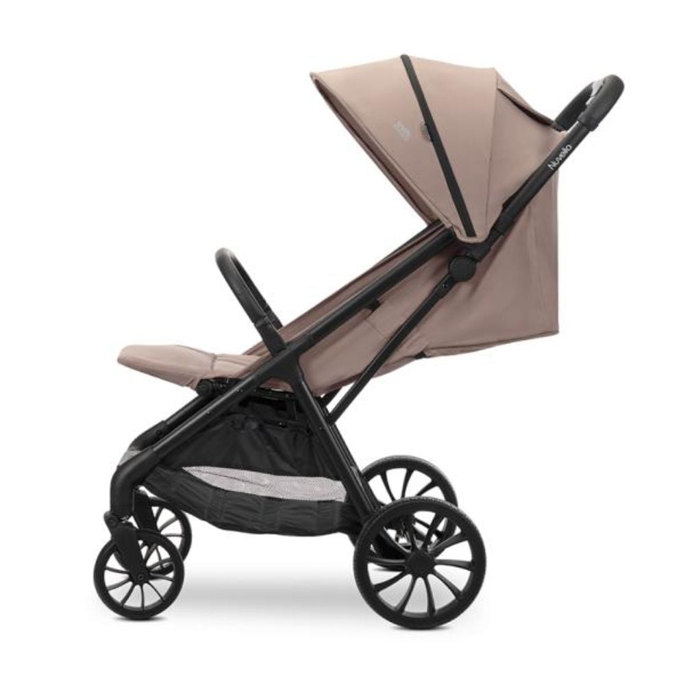 Carucior pentru copii, Lorelli Nuvella, pliere cu o mana, spatar reglabil, pana la 22 kg, Beige