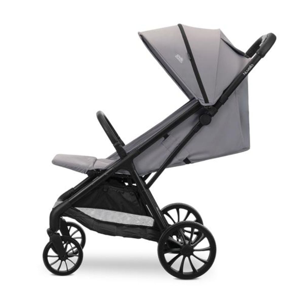 Carucior pentru copii, Lorelli Nuvella, pliere cu o mana, spatar reglabil, pana la 22 kg, Grey