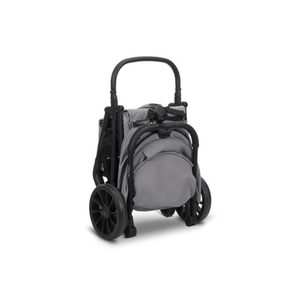 Carucior pentru copii, Lorelli Nuvella, pliere cu o mana, spatar reglabil, pana la 22 kg, Grey