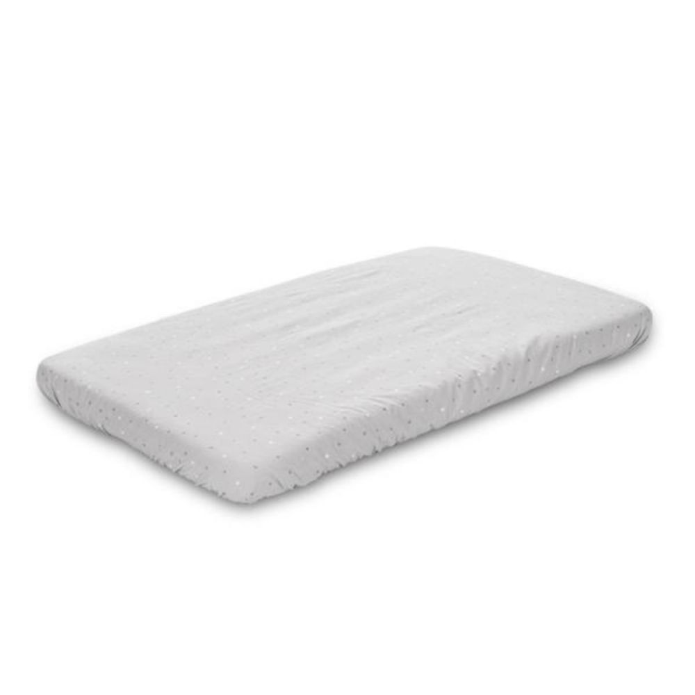 Cearceaf cu elastic pentru patut, 98 x 65 cm, 100% bumbac ranforce, Grey Sky