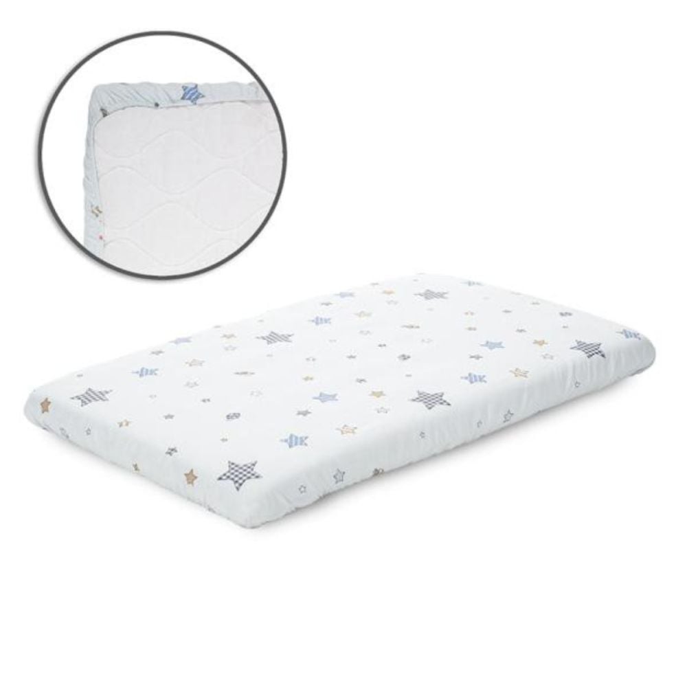 Cearceaf cu elastic pentru patut, 98 x 65 cm, 100% bumbac ranforce, Blue
