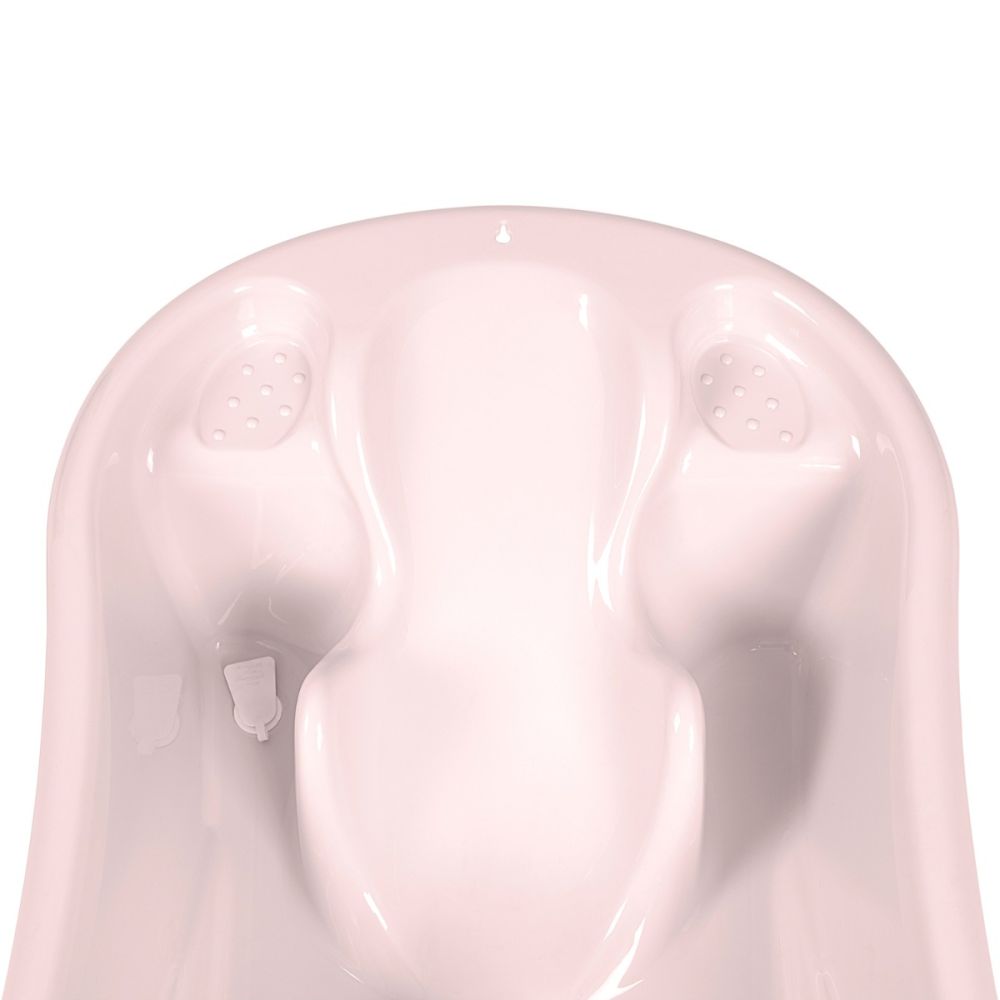 Cadita cu suport anatomic incorporat, Kikka Boo Hippo, Roz, 94 cm