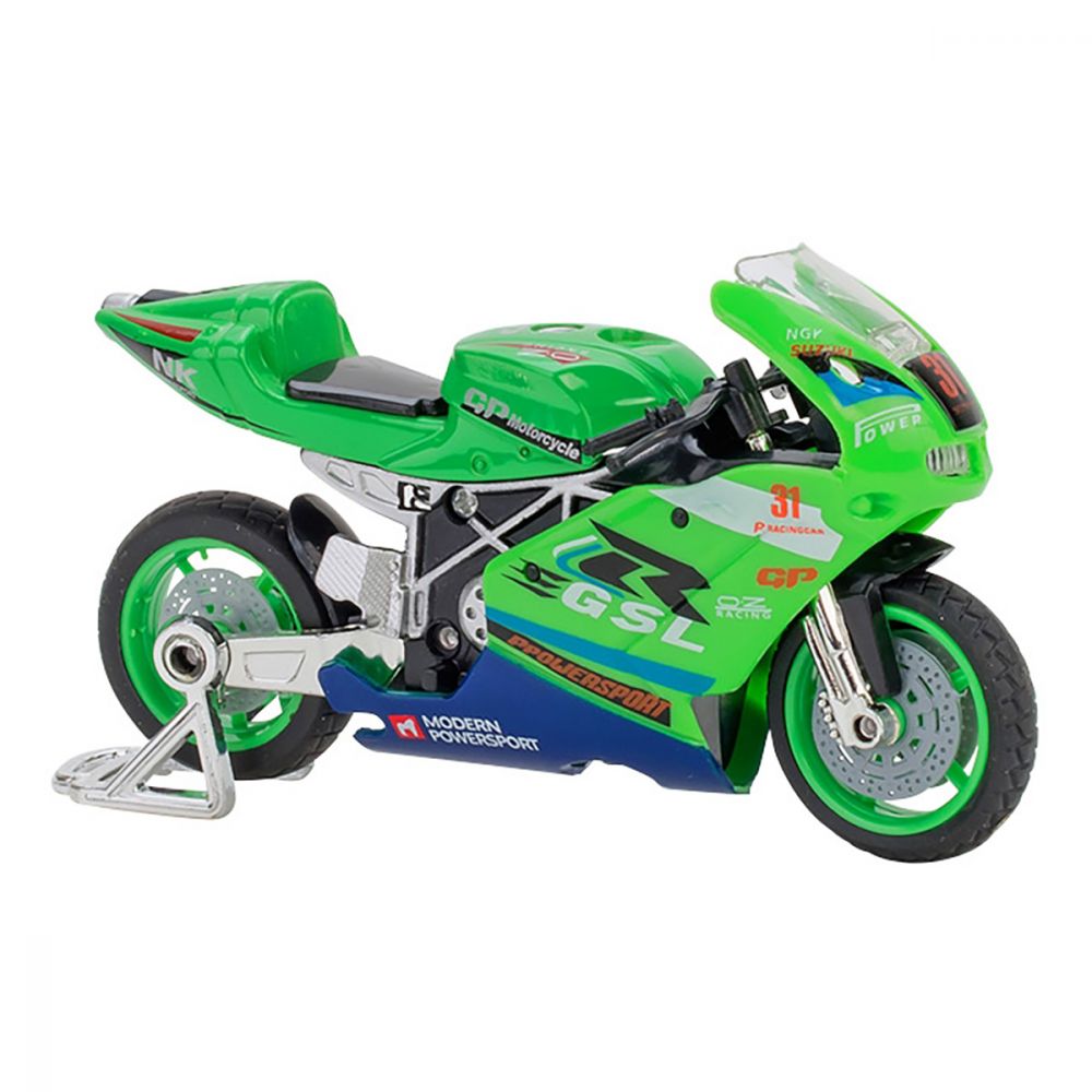 Motocicleta Globo Spidko, 1:18, Verde