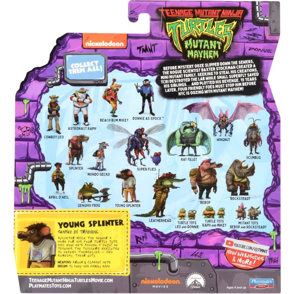 Figurina Testoasele Ninja, Young Splinter