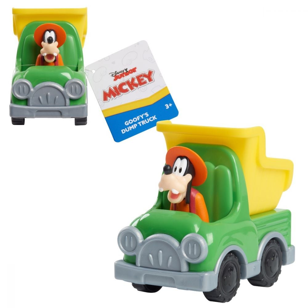 Figurina Mickey Mouse, Goofy in masinuta, 38736