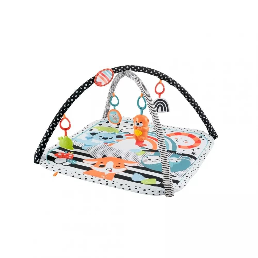 Saltea cu activitati 3 in 1, Fisher Price, Glow & Grow Gym, JMN72