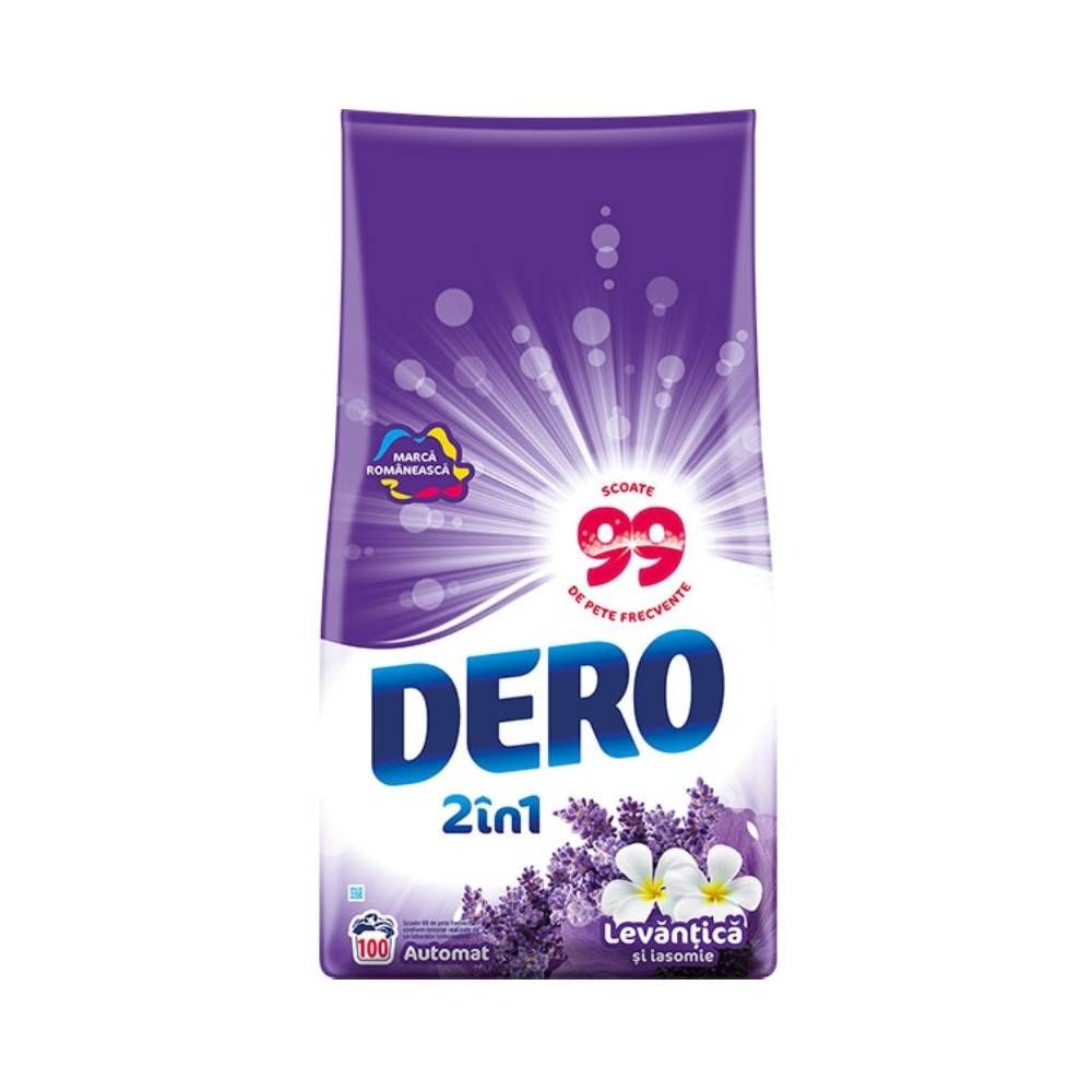 Detergent Dero 2 in 1 Automat Levantica si Iasomie, 10Kg