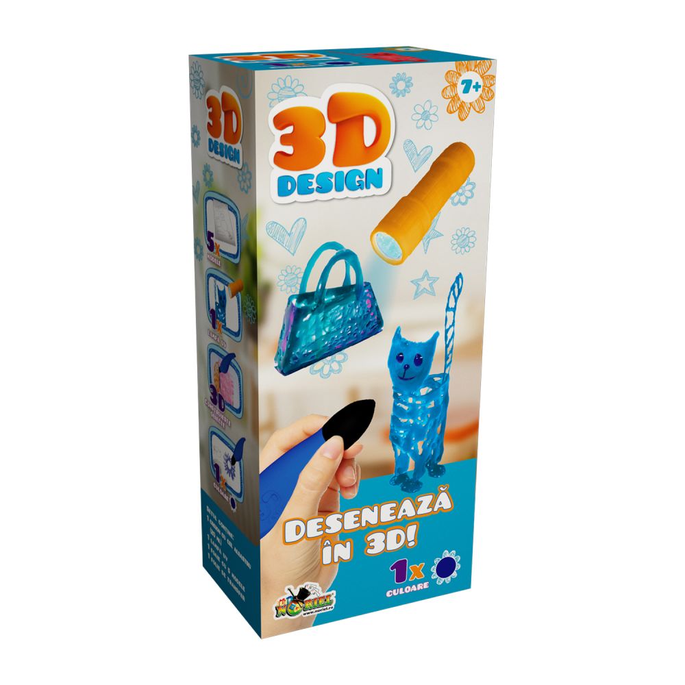 Set Creion 3D Design, Albastru