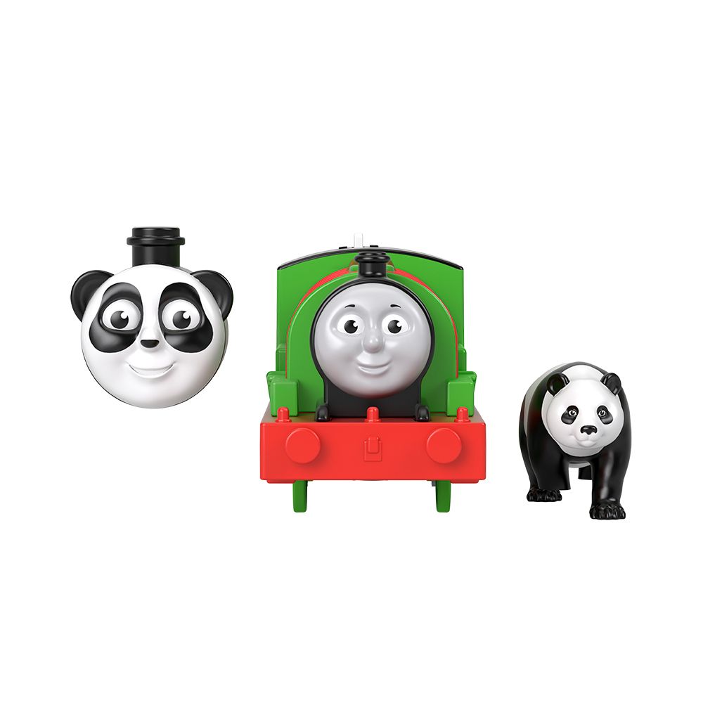 Locomotiva motorizata Thomas and Friends, Safari cu animalute, Panda Percy