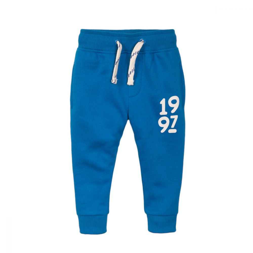 Pantaloni sport cu snur albastru Minoti 3Todjpant