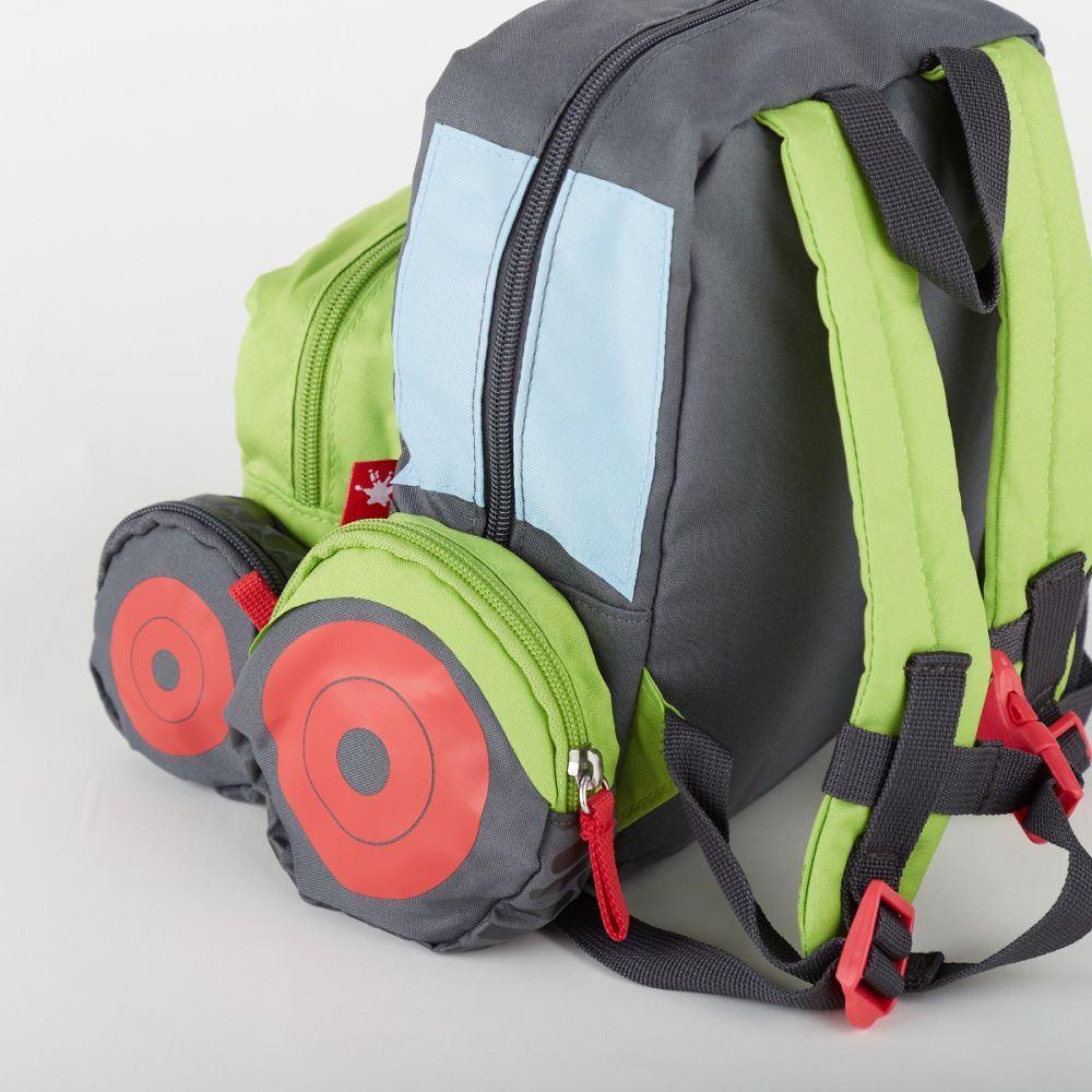 Rucsac pentru copii, Sigikid, Tractor cu roti si detalii 3D