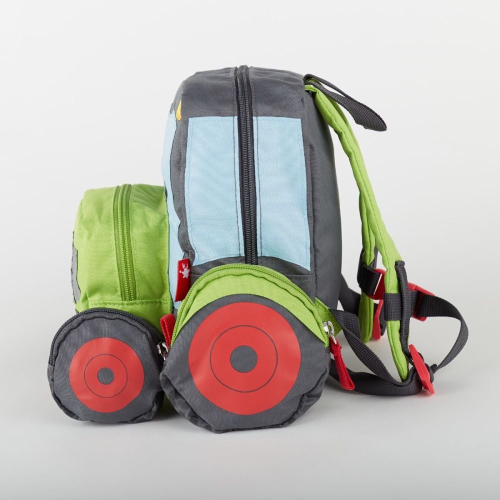 Rucsac pentru copii, Sigikid, Tractor cu roti si detalii 3D