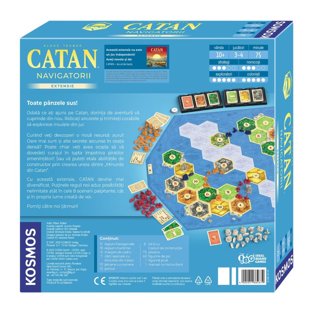Navigatorii, Extensie 3-4 jucatori, Catan, Editia 2025
