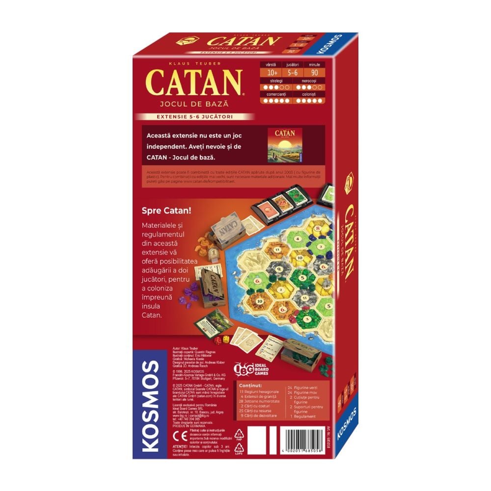 Jocul de baza, Extensie 5-6 jucatori, Catan, Editia 2025