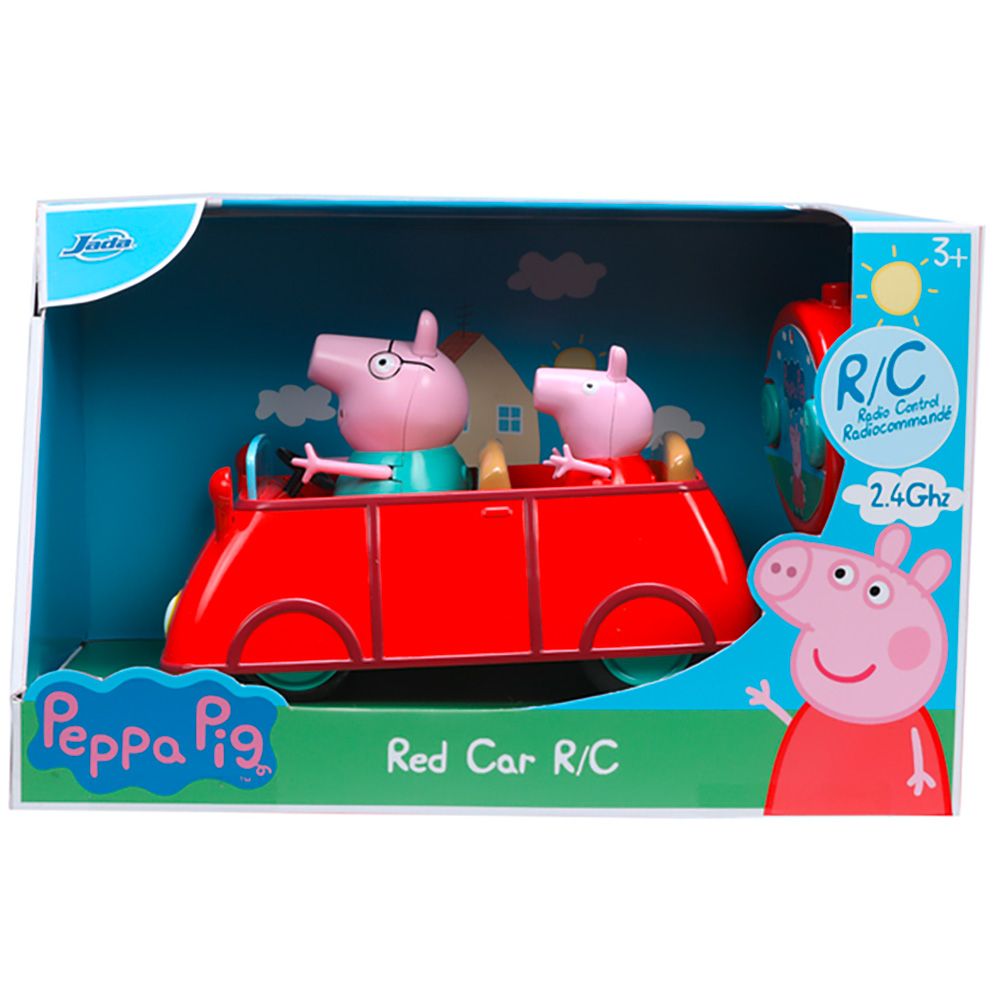 Masina cu telecomanda si 2 figurine, Jada, Peppa Pig