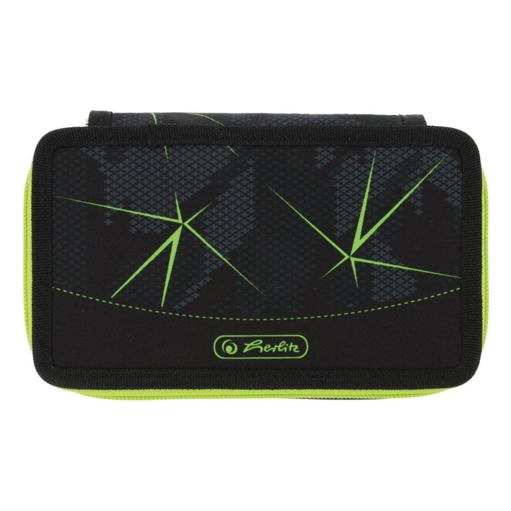 Penar echipat cu 2 compartimente, Herlitz, Wild Life, 23 piese