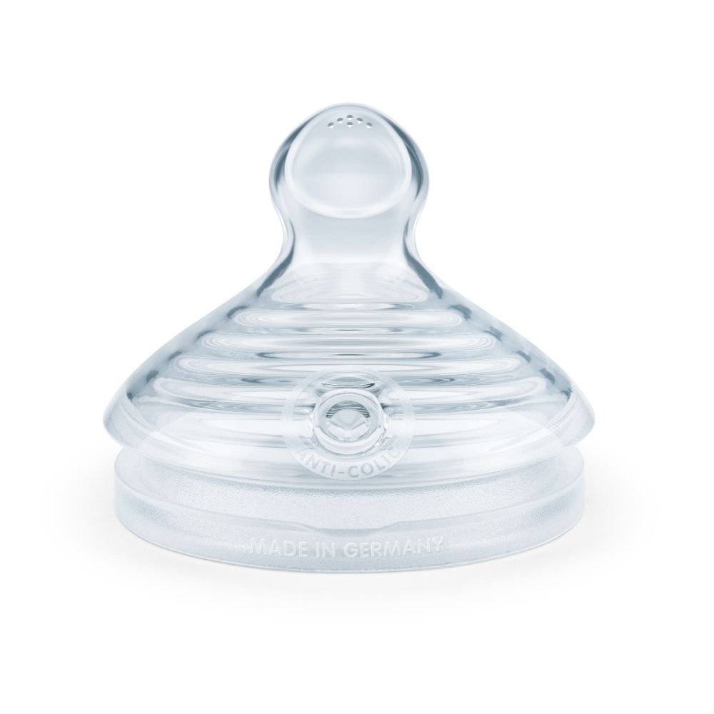 Tetina Nuk Nature Sense Silicon, 6-18 Luni, Orificii Multiple M, 2 Buc.