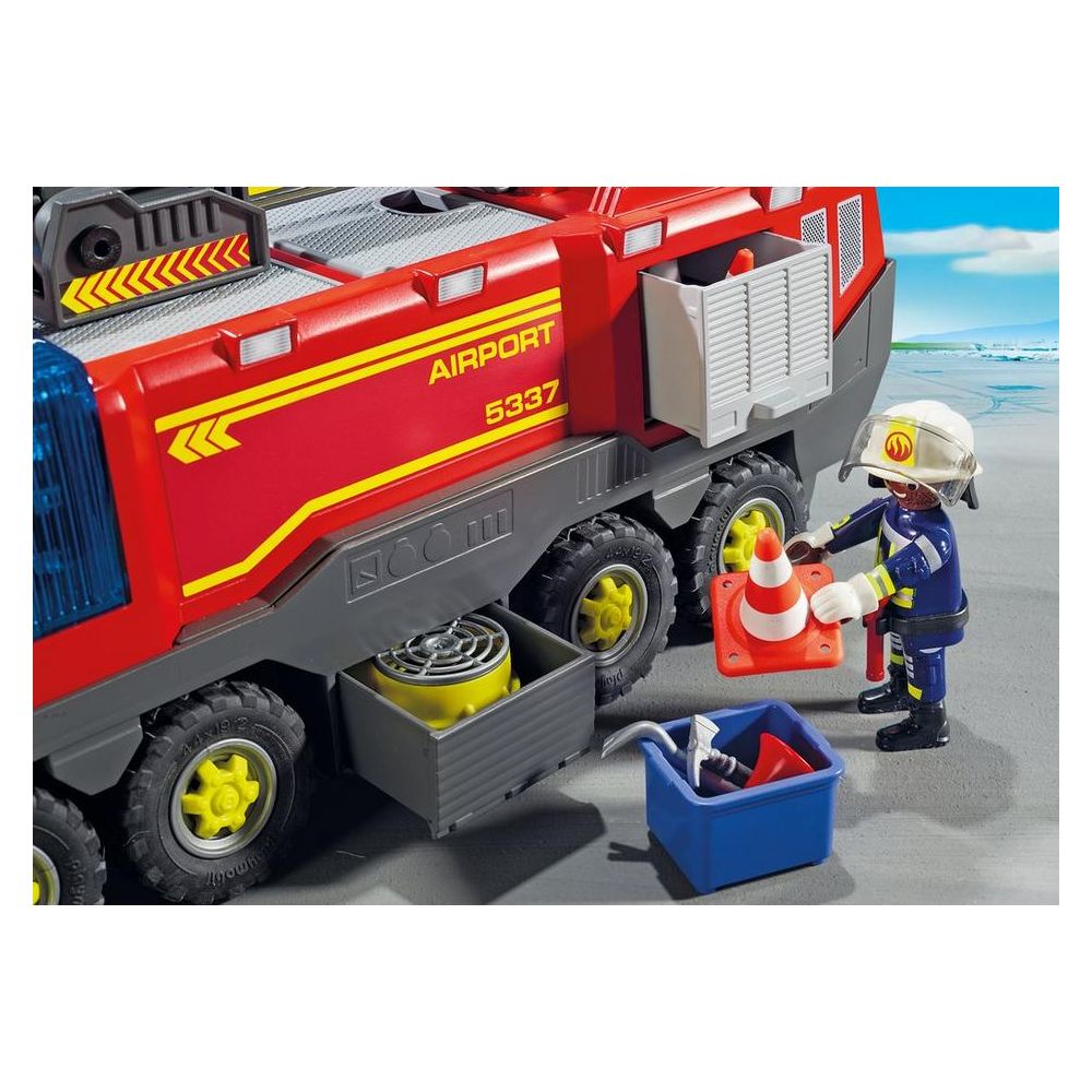 Set Playmobil City Action - Masina de pompieri a aeroportului (5337)