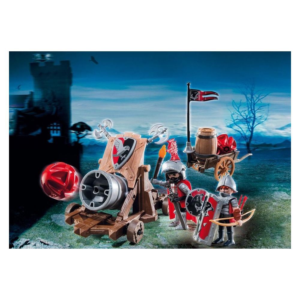 Set Playmobil Knights - Cavaleri soim cu tun de batalie (6038)