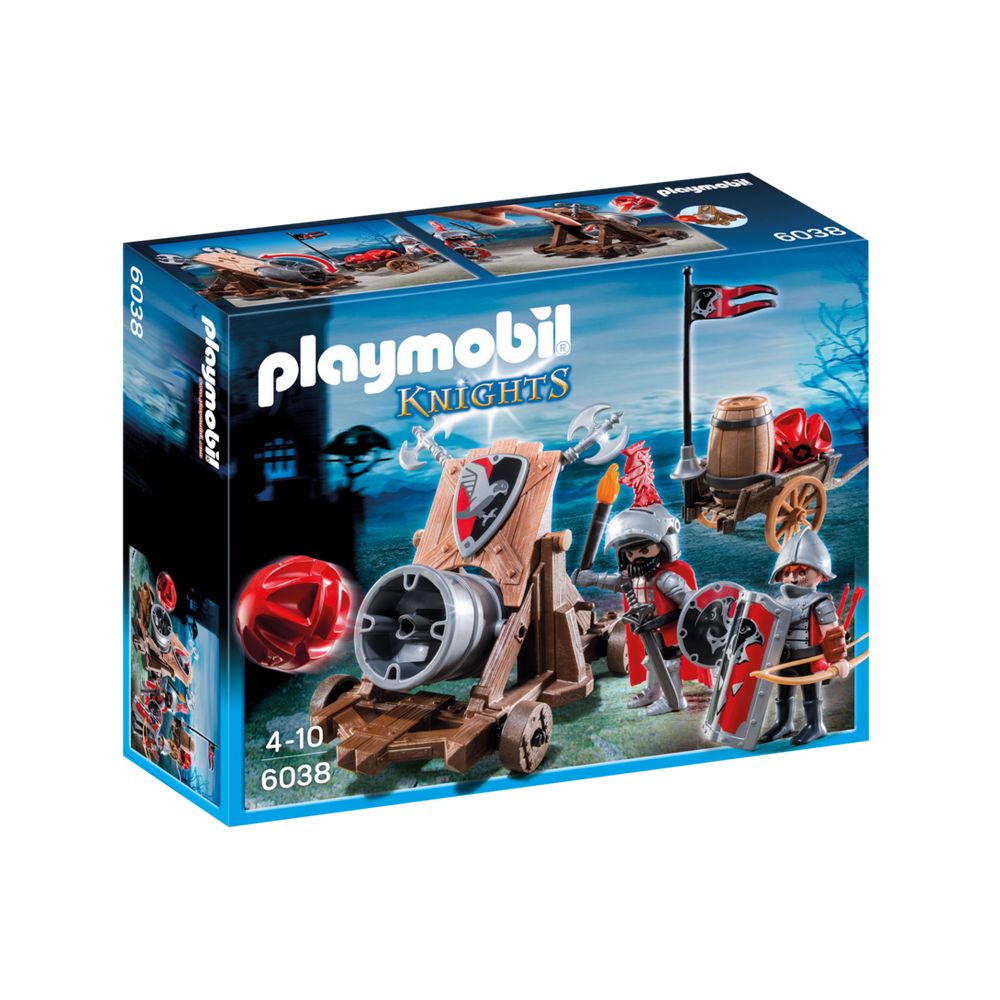 Set Playmobil Knights - Cavaleri soim cu tun de batalie (6038)