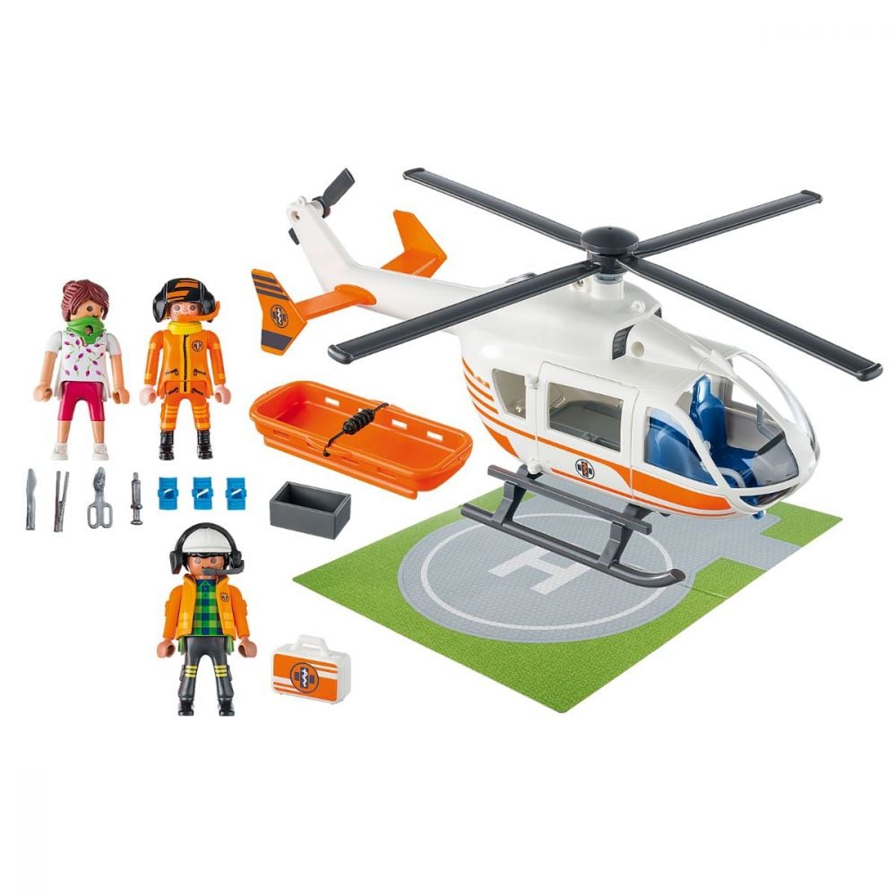 Set Playmobil City Life Rescue - Elicopter de salvare