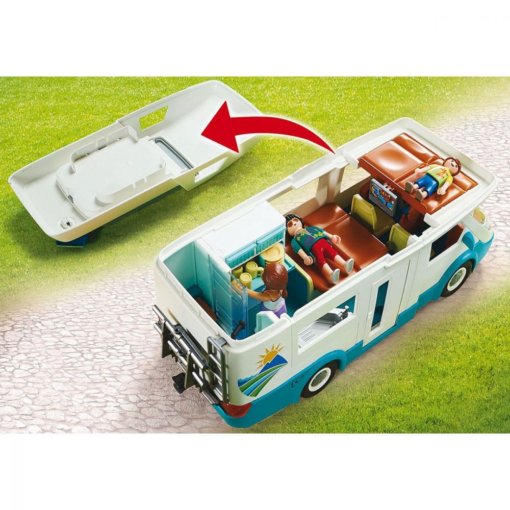 Set Playmobil Family Fun Camping - Rulota camping
