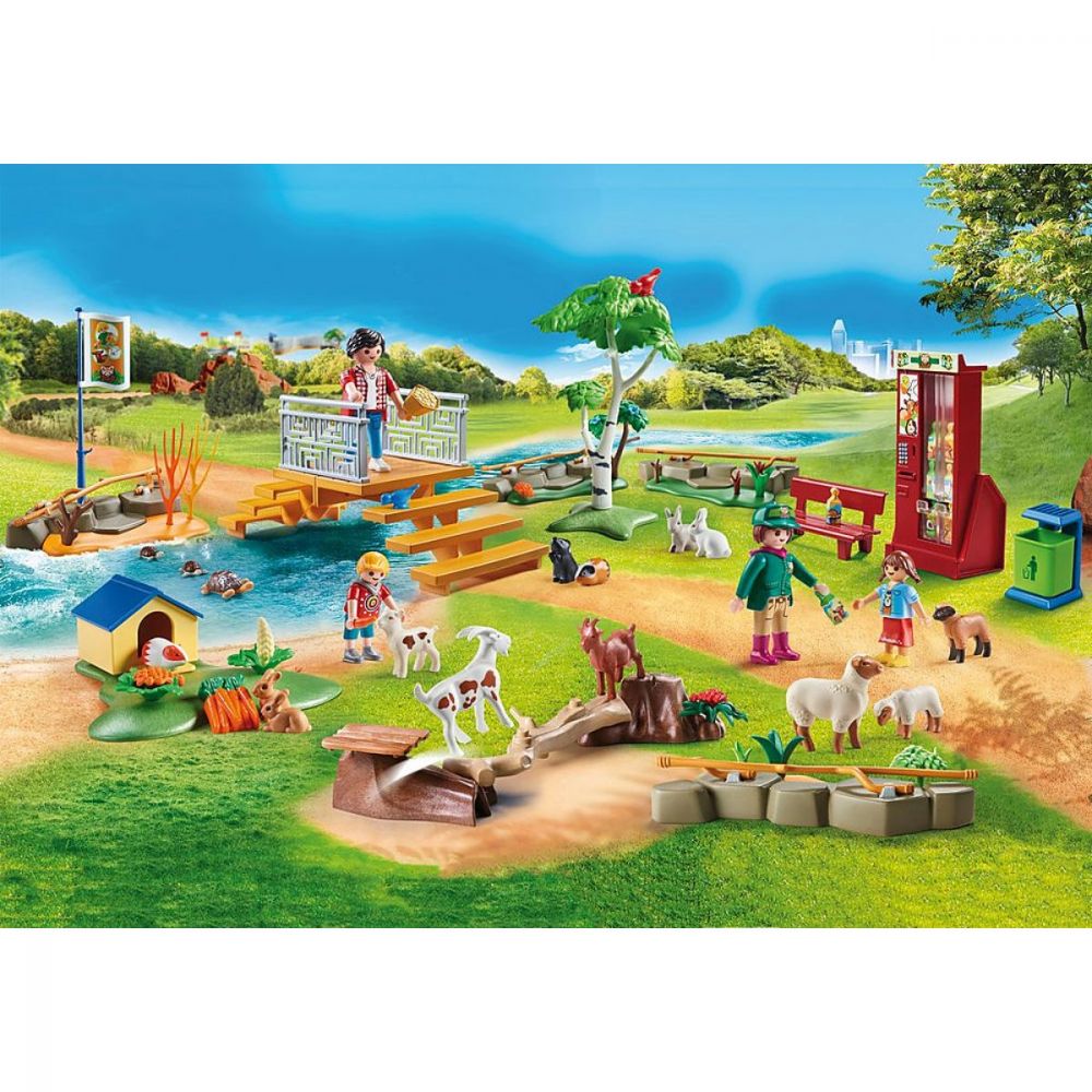 Set Playmobil Family Fun Large Zoo - Tarcul animalelor de la Zoo