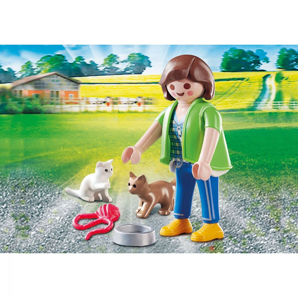Figurina Playmobil - Fetita cu pisicute