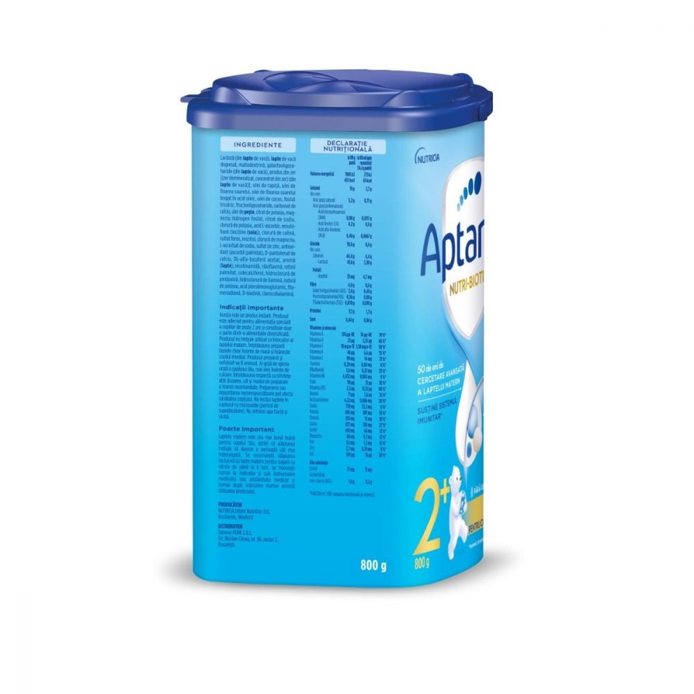 Lapte praf Aptamil Nutri-Biotik 2+, 800 g, 24-36 luni