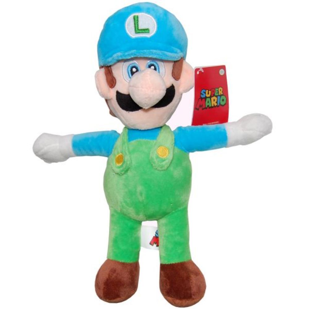 Jucarie din plus, Play by Play, Luigi ice cu sapca bleu Super Mario, 31 cm