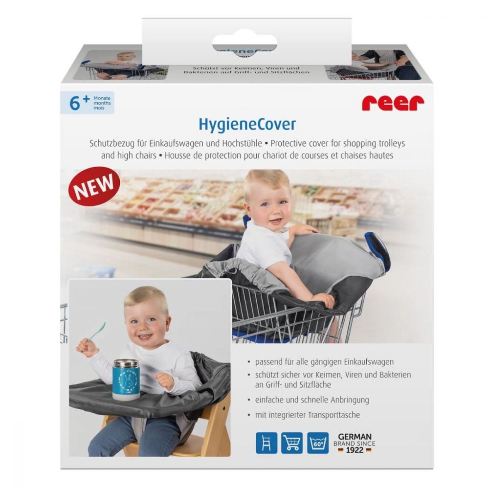 Husa de protectie igienica, Reer, Hygienecover pentru carucioare de cumparaturi si scaune de masa