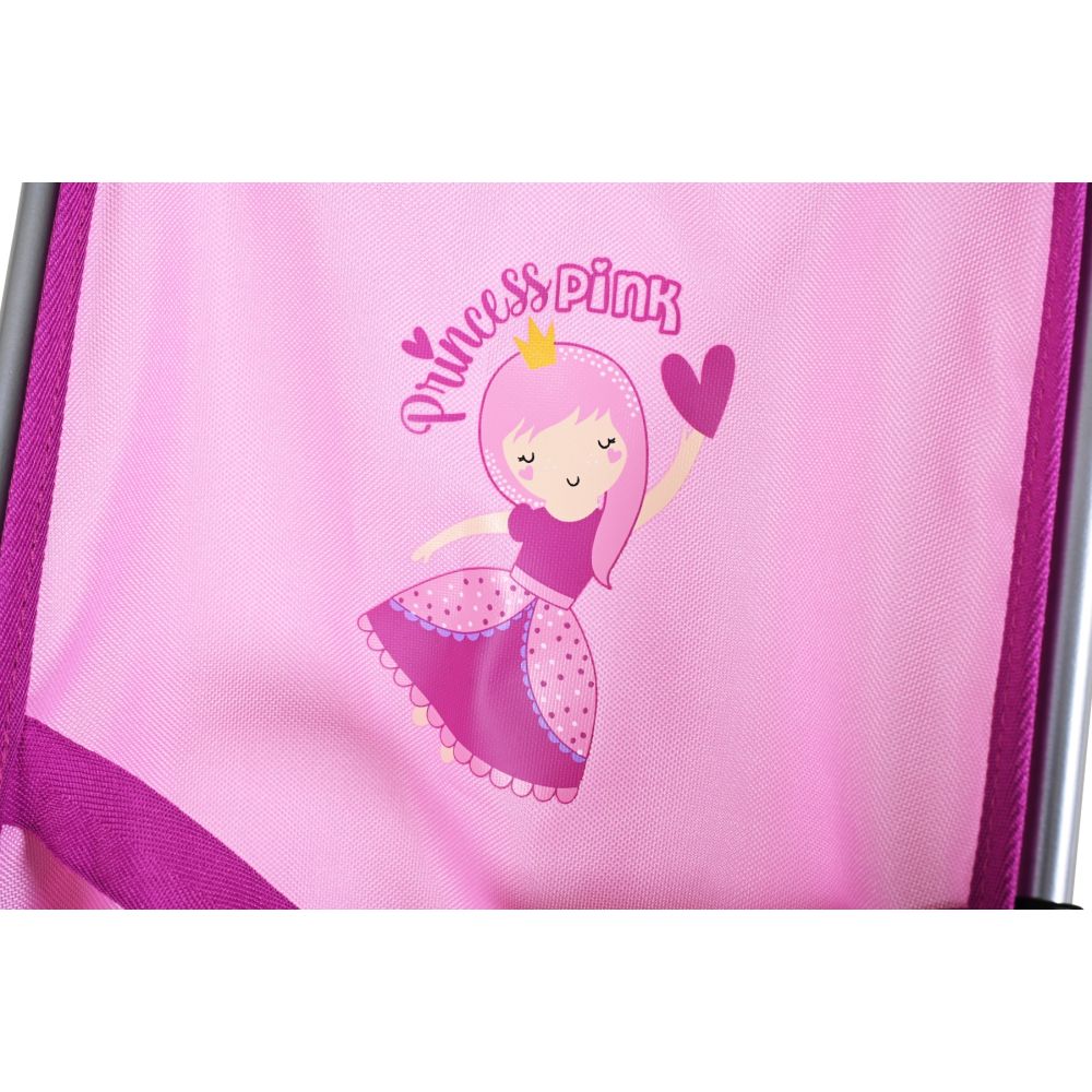 Carucior sport pentru papusi, Knorr Toys Sim, 42 x 27 x 55 cm, Princess Pink